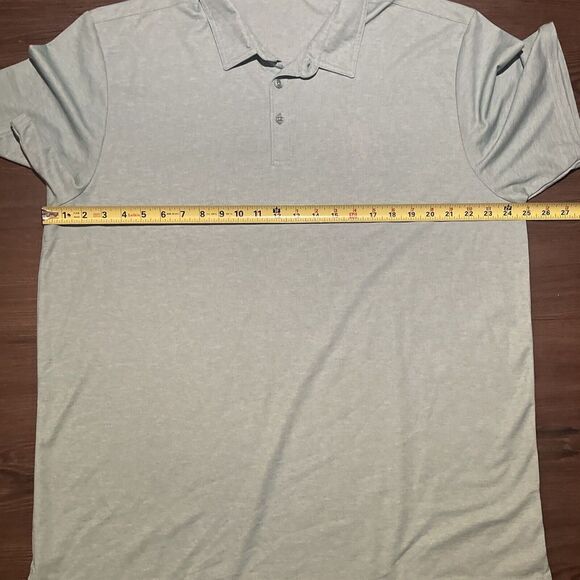Travis‎ Mathew 2XL Teal Short Sleeve Polo Golf Shirt Pima Cotton/Polyester Blend - Picture 5 of 6